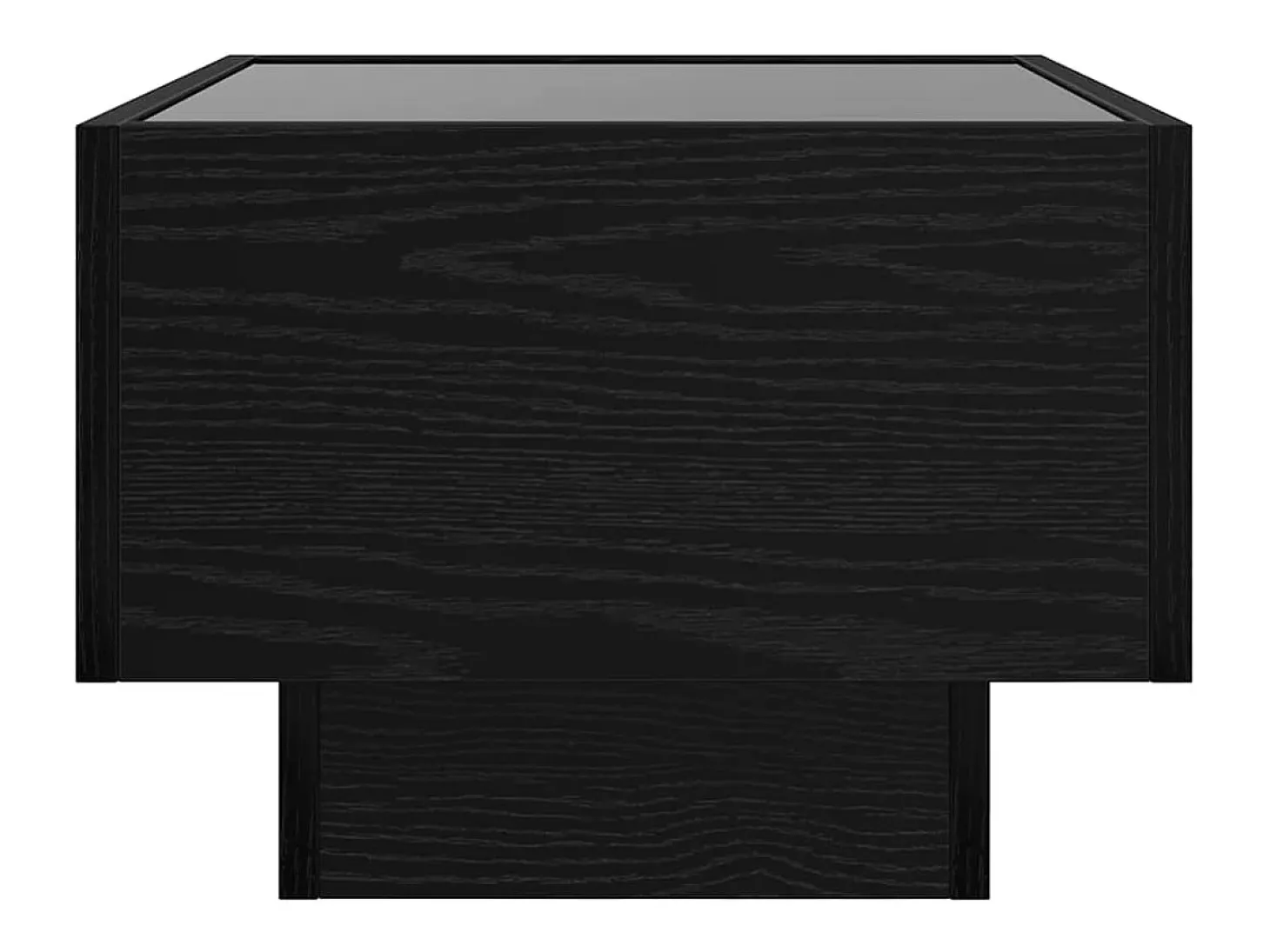 Mesa de Café Roble negro 50 x 50 x 30 cm Madera contrachapada