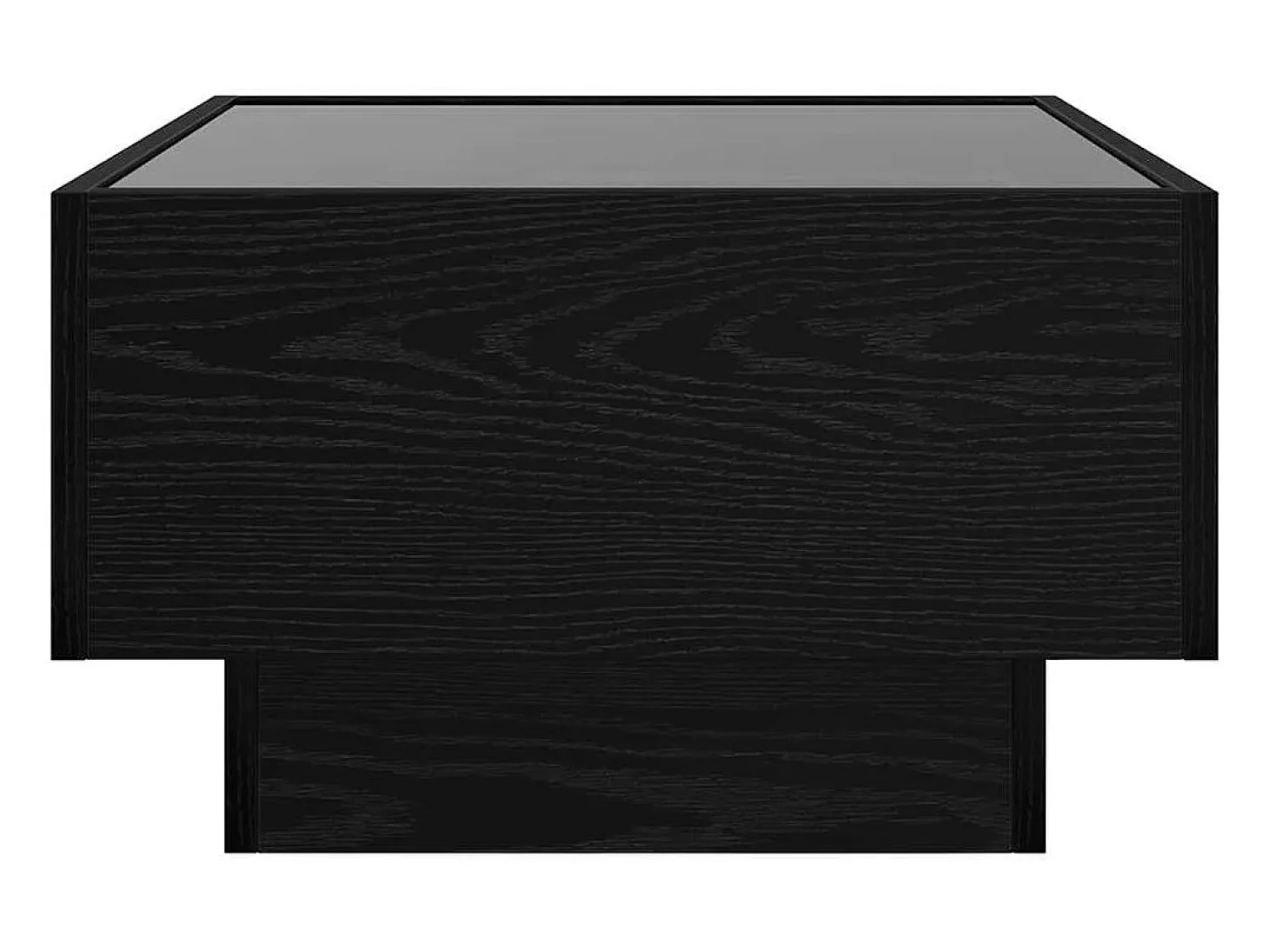 Mesa de Café Roble negro 50 x 50 x 30 cm Madera contrachapada