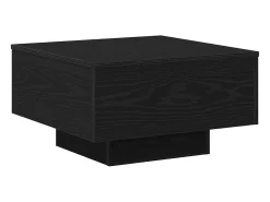 Mesa de Café Roble negro 55 x 55 x 31 cm Madera contrachapada