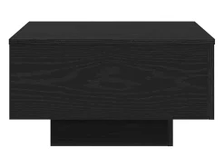 Mesa de Café Roble negro 55 x 55 x 31 cm Madera contrachapada