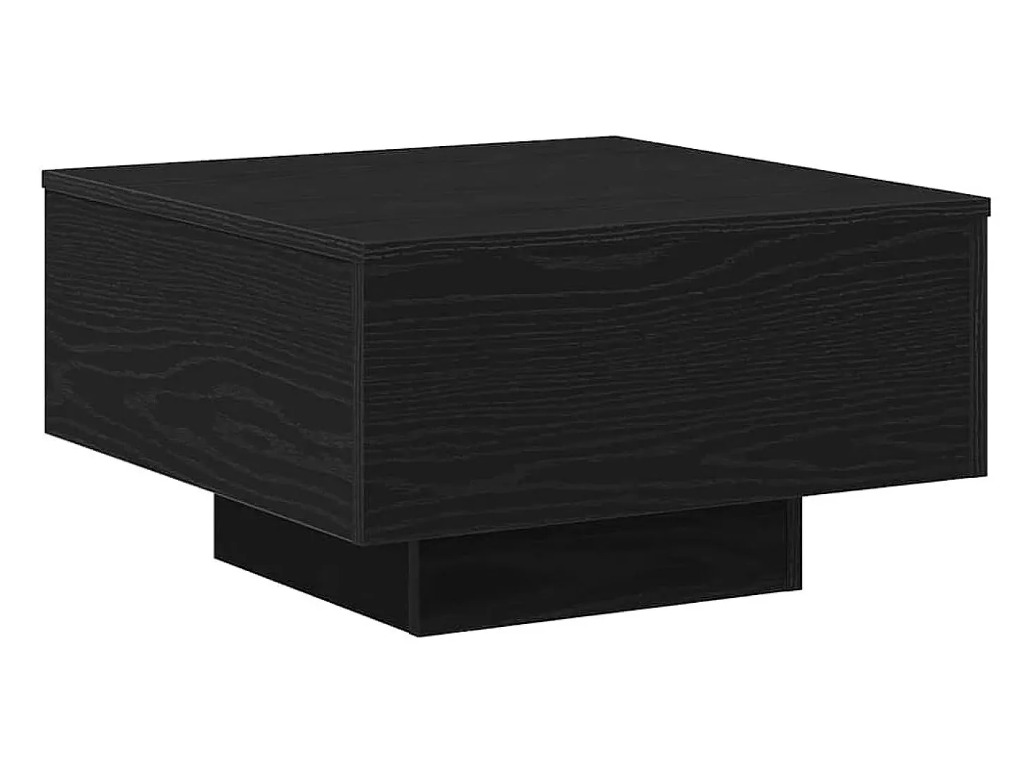 Mesa de Café Roble negro 55 x 55 x 31 cm Madera contrachapada