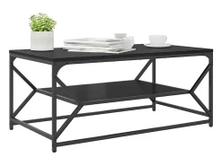 Mesa de Café Roble negro 90 x 50 x 40 cm