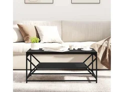 Mesa de Café Roble negro 90 x 50 x 40 cm