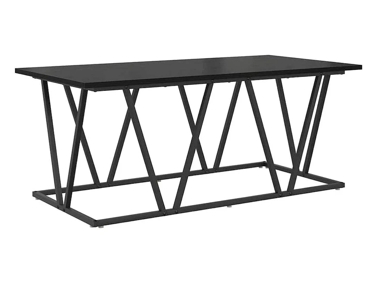 Mesa de Café Roble negro 100 x 50 x 40 cm