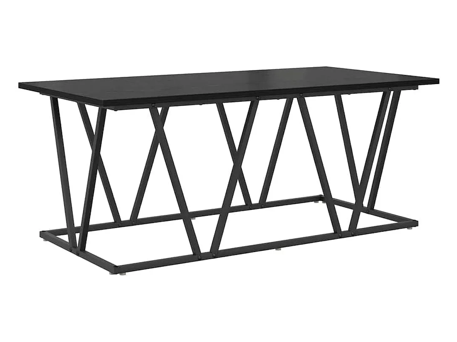 Mesa de Café Roble negro 100 x 50 x 40 cm