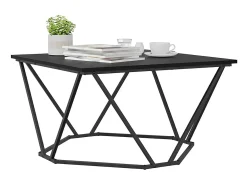Mesa de Café Roble negro 80 x 80 x 45 cm