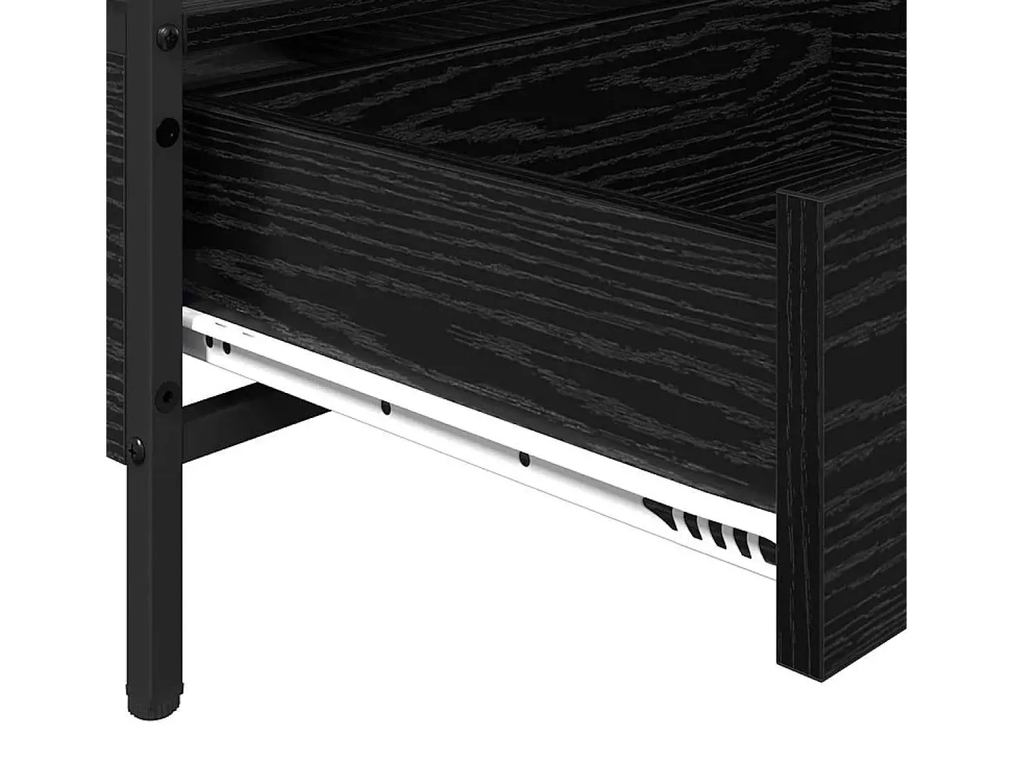 Mesa de Café Roble negro 100 x 51 x 45 cm Madera contrachapada