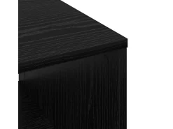 Mesa de Café Roble negro 60 x 50 x 40 cm Madera contrachapada