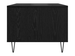Mesa de Café Roble negro 60 x 50 x 40 cm Madera contrachapada