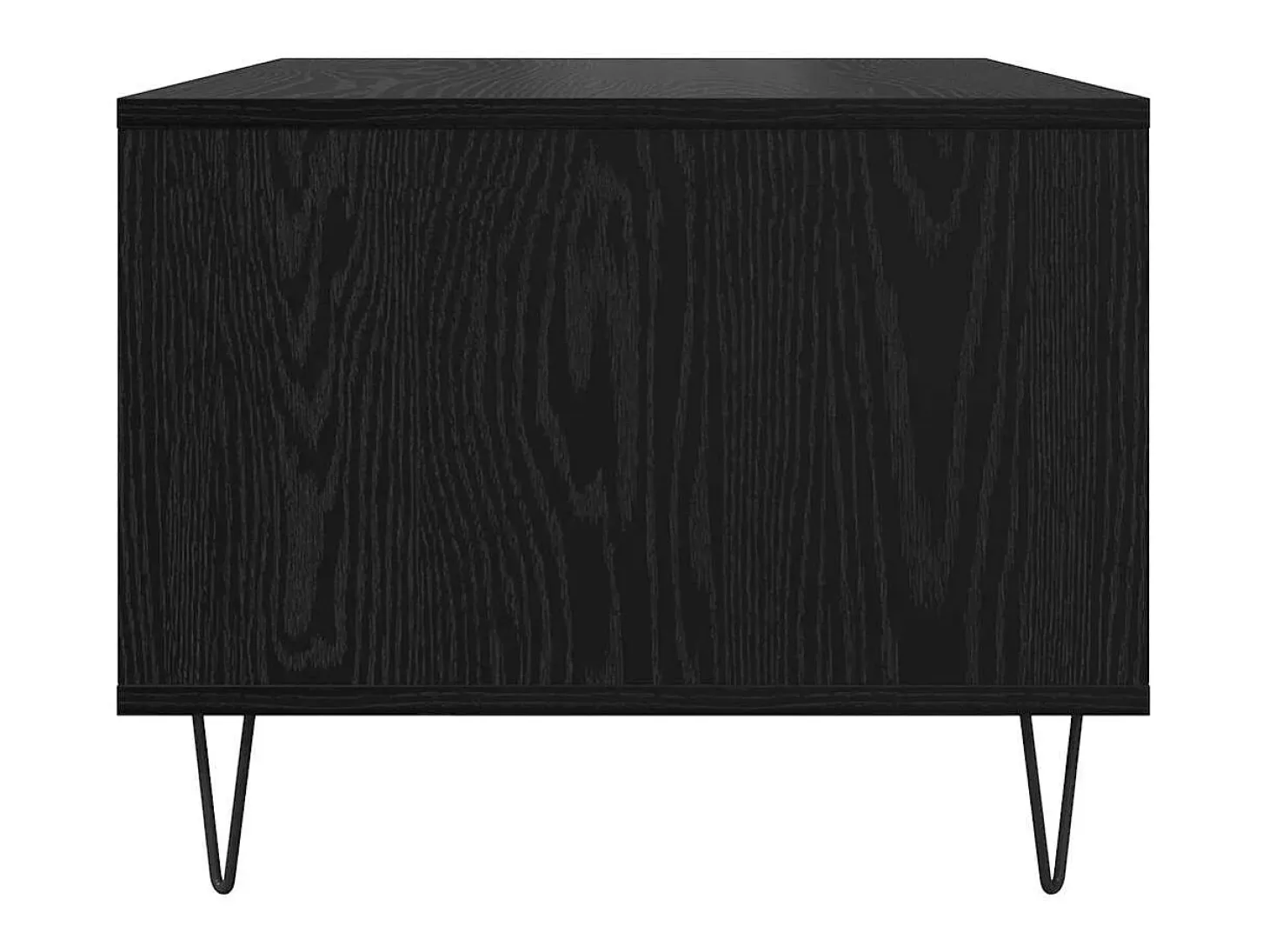 Mesa de Café Roble negro 60 x 50 x 40 cm Madera contrachapada