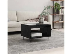 Mesa de Café Roble negro 60 x 50 x 40 cm Madera contrachapada