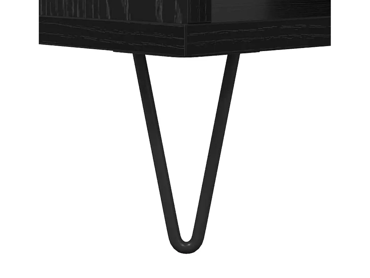 Mesa de Café Roble negro 60 x 50 x 40 cm Madera contrachapada