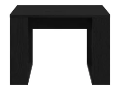 Mesa de Café Roble negro 50 x 50 x 35 cm Madera contrachapada