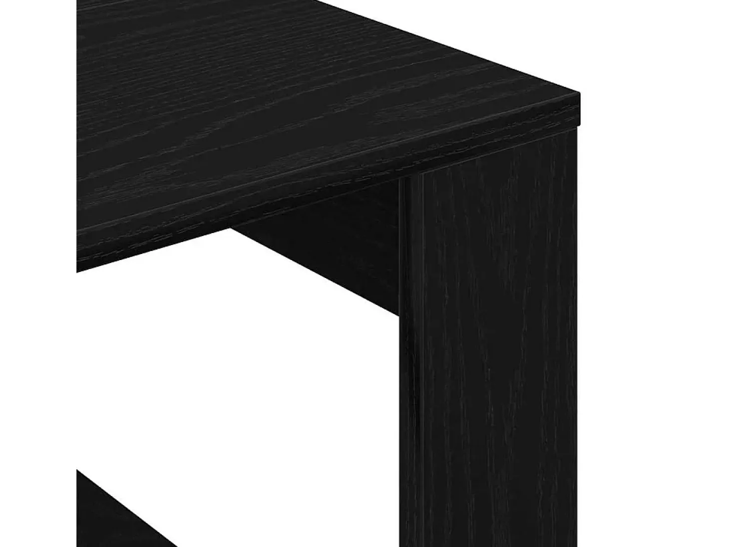 Mesa de Café Roble negro 50 x 50 x 35 cm Madera contrachapada