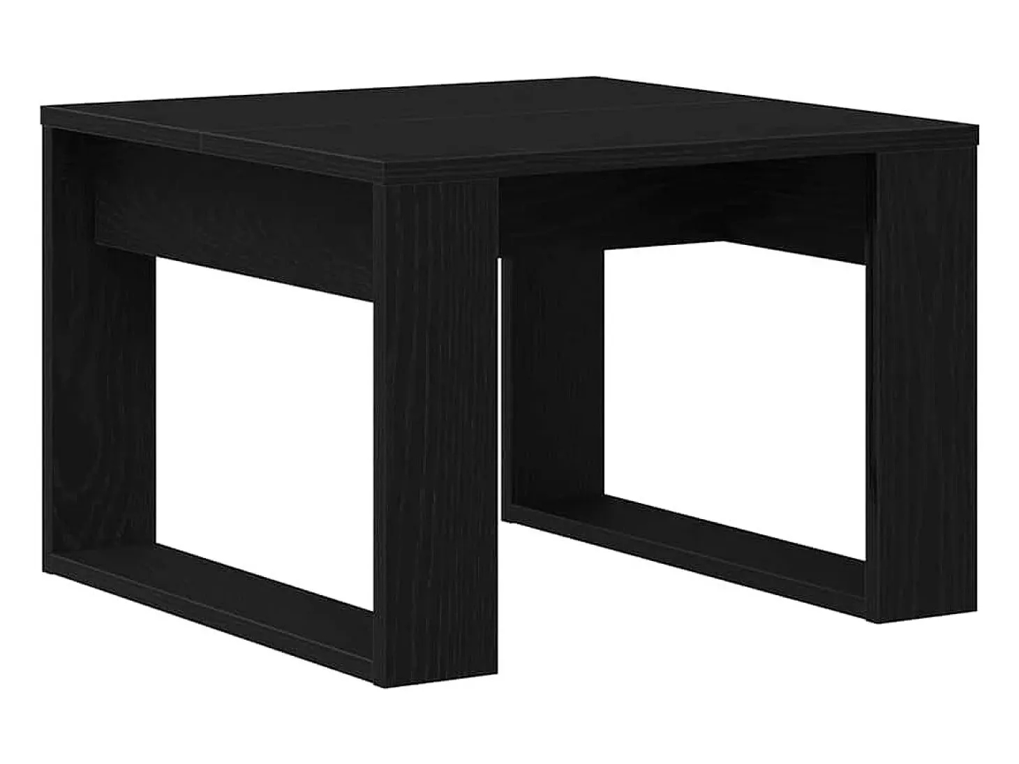 Mesa de Café Roble negro 50 x 50 x 35 cm Madera contrachapada