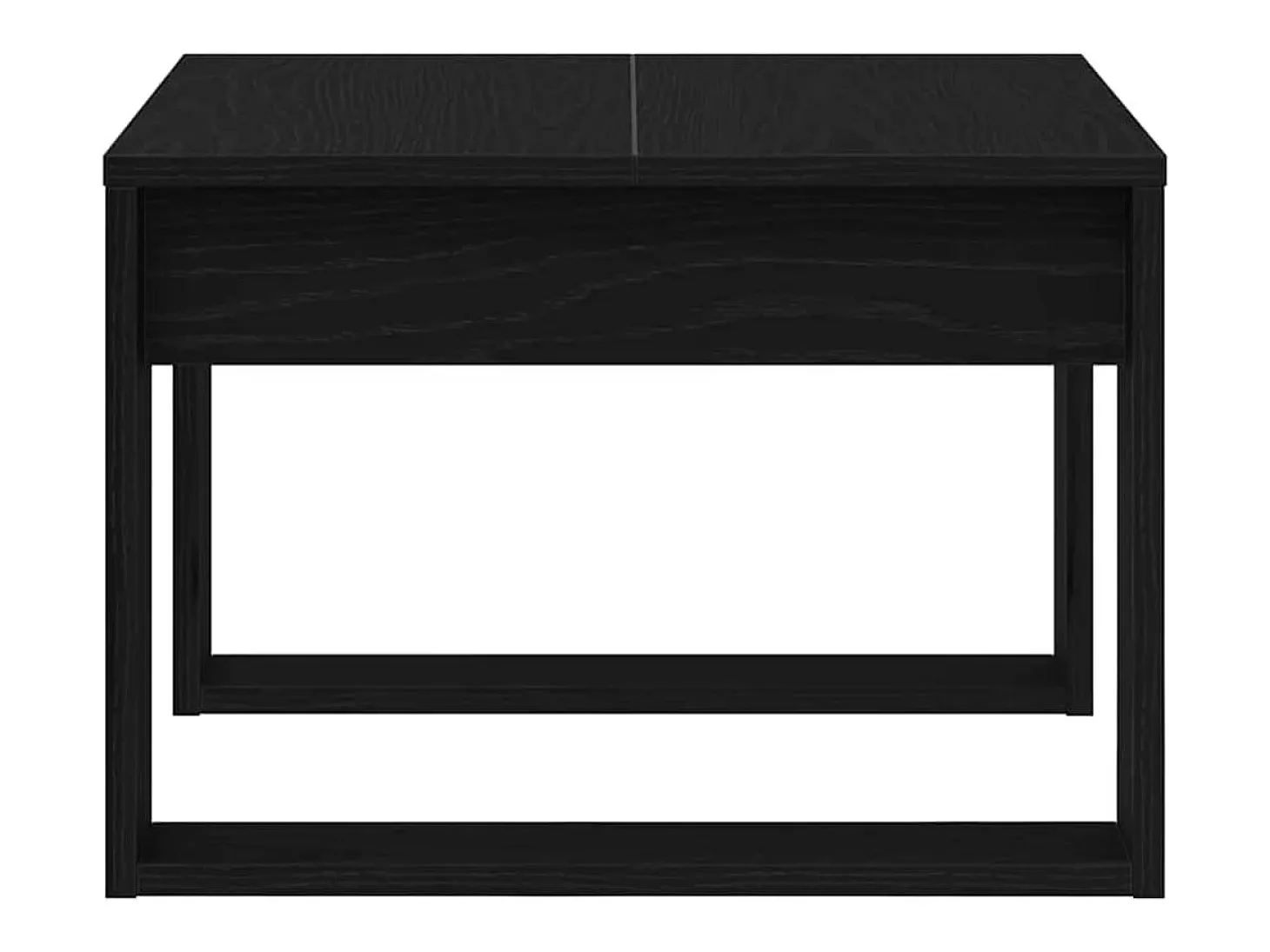 Mesa de Café Roble negro 50 x 50 x 35 cm Madera contrachapada