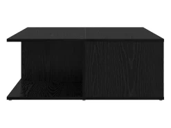 Mesa de Café Roble negro 80 x 80 x 31 cm Madera contrachapada