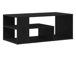 Mesa de Café Roble negro 100 x 50 x 40 cm Madera contrachapada