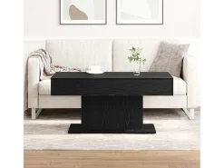 Mesa de Café Roble negro 96 x 50 x 45 cm Madera contrachapada