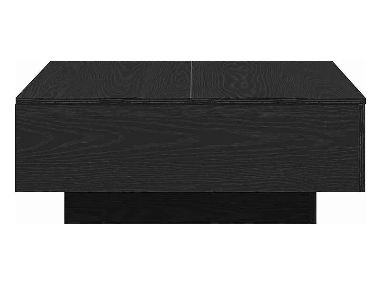 Mesa de Café Roble negro 80 x 80 x 31 cm Madera contrachapada