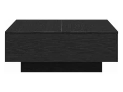 Mesa de Café Roble negro 80 x 80 x 31 cm Madera contrachapada