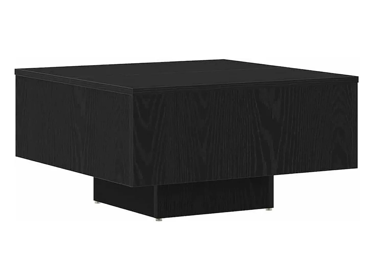 Mesa de Café Roble negro 60 x 60 x 31.5 cm Madera contrachapada