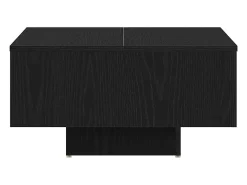 Mesa de Café Roble negro 60 x 60 x 31.5 cm Madera contrachapada