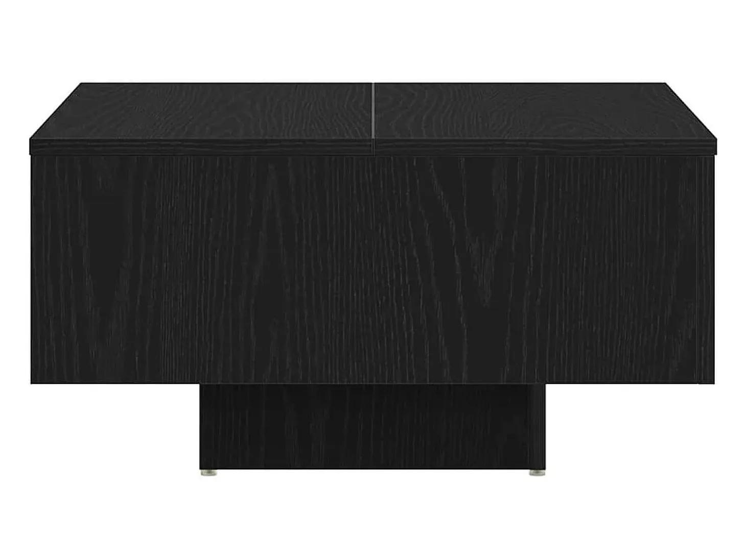 Mesa de Café Roble negro 60 x 60 x 31.5 cm Madera contrachapada