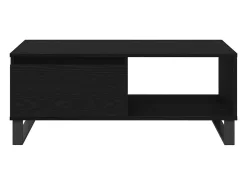 Mesa de Café Roble negro 90 x 50 x 36.5 cm Madera contrachapada