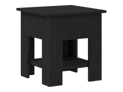 Mesa de Café Roble negro 40 x 40 x 42 cm Madera contrachapada