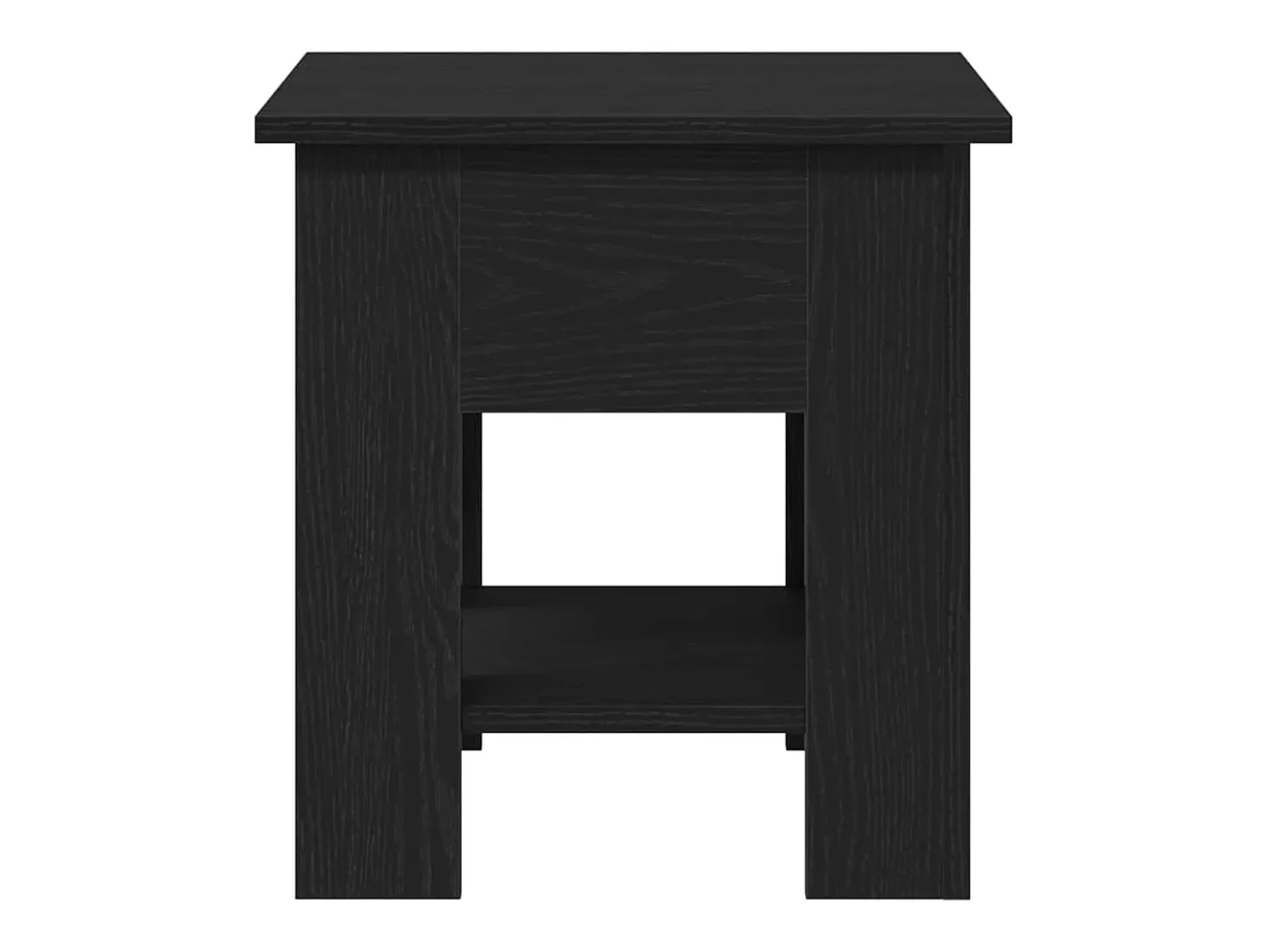 Mesa de Café Roble negro 40 x 40 x 42 cm Madera contrachapada