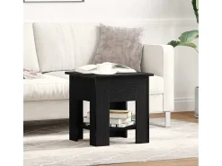 Mesa de Café Roble negro 40 x 40 x 42 cm Madera contrachapada