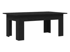 Mesa de Café Roble negro 100 x 60 x 42 cm Madera contrachapada