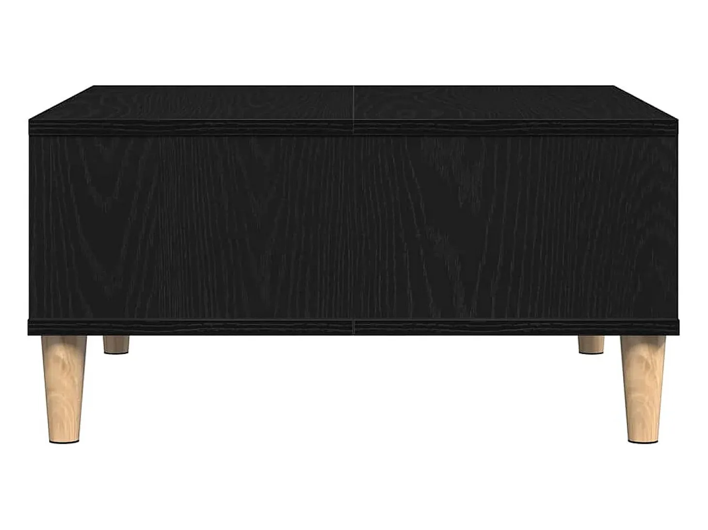 Mesa de Café Roble negro 60 x 60 x 30 cm Madera contrachapada