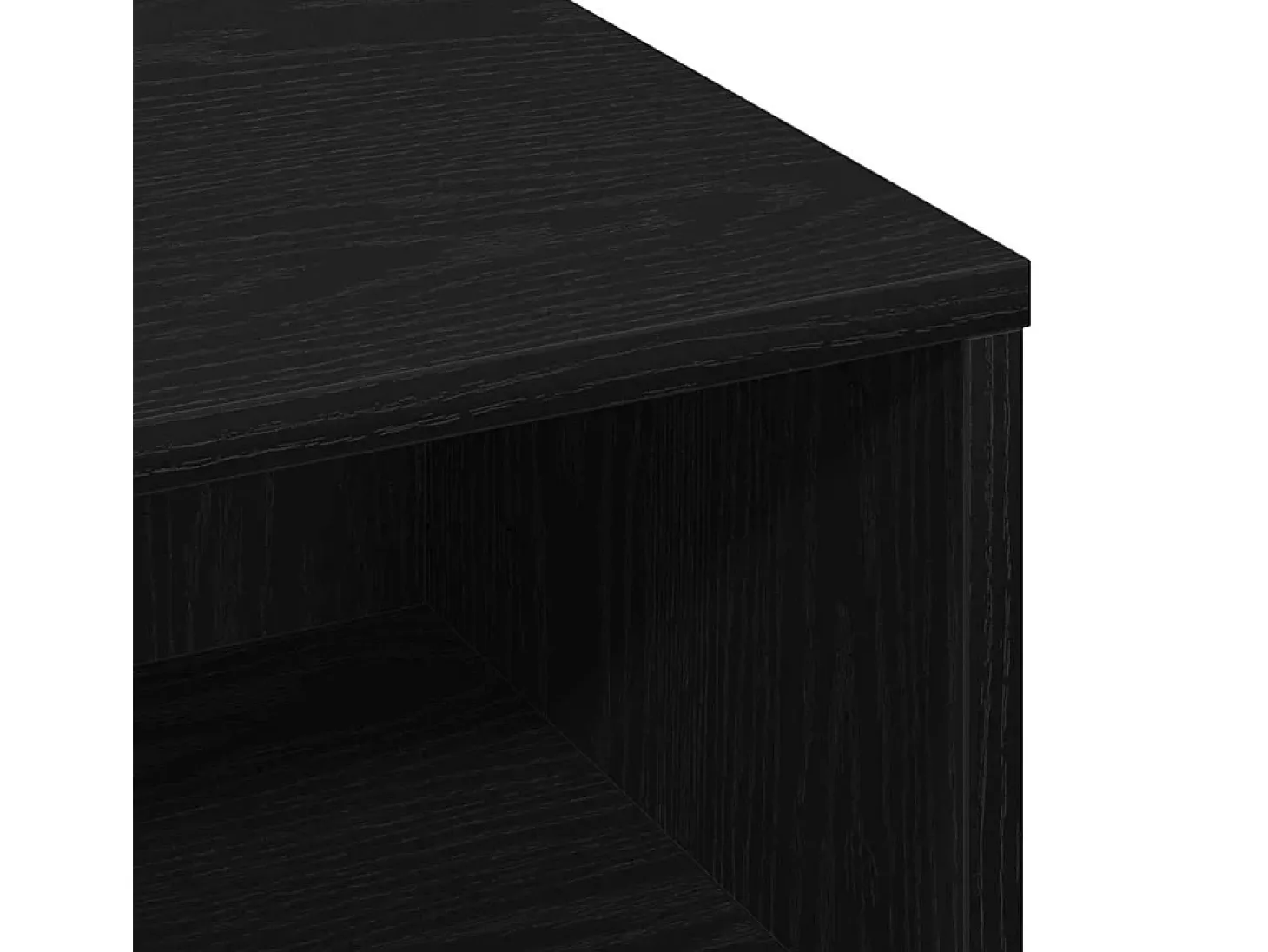 Mesa de Café Roble negro 60 x 60 x 30 cm Madera contrachapada
