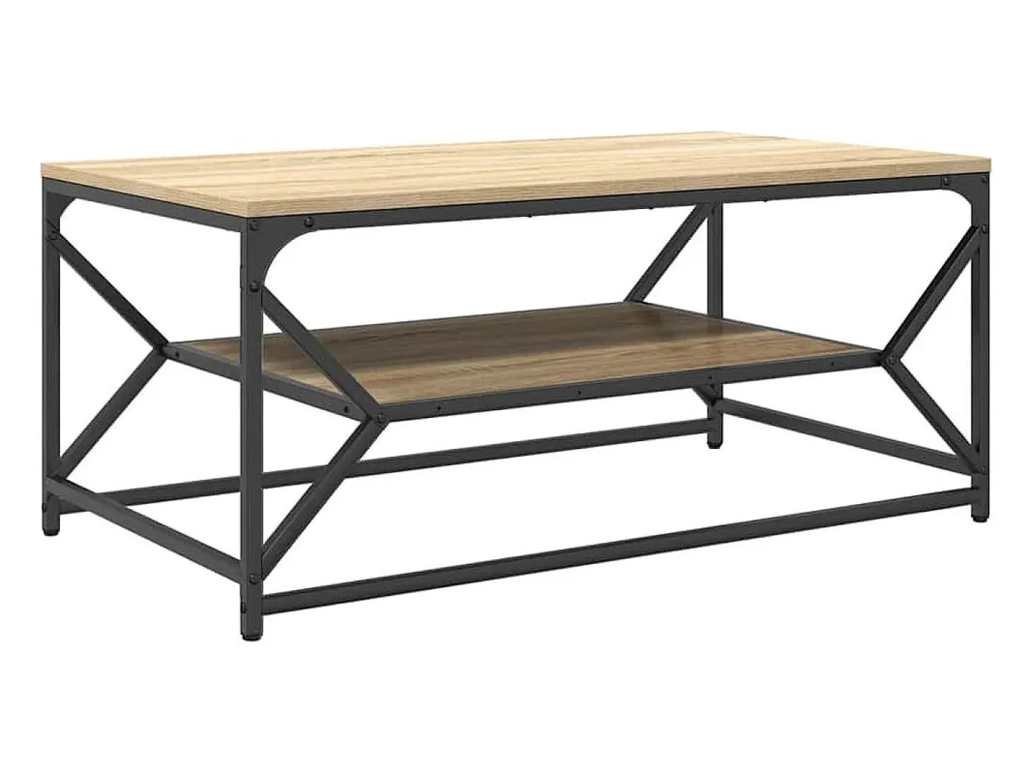 Mesa de Café Roble Sonoma 90 x 50 x 40 cm