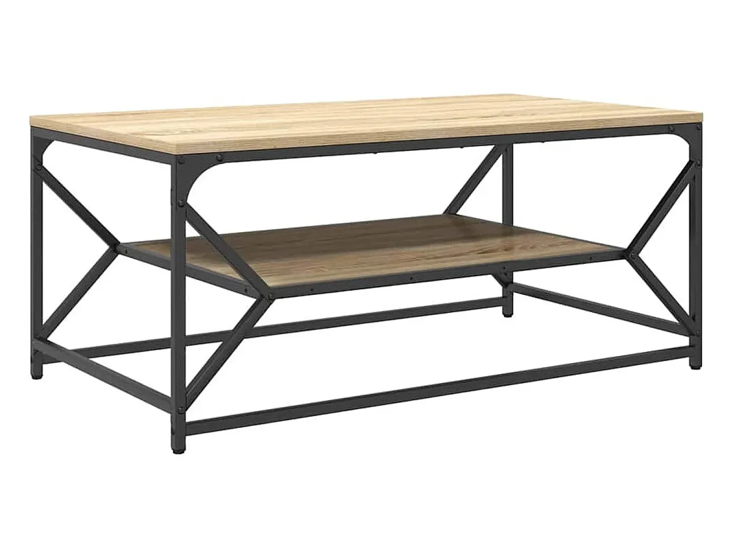 Mesa de Café Roble Sonoma 90 x 50 x 40 cm