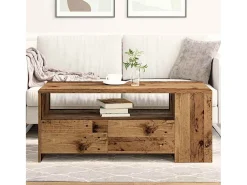 Mesa de Café with Drawer Madera vieja 102 x 55 x 43.5 cm