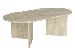 Mesa de centro - Efecto travertino - TOPANIA