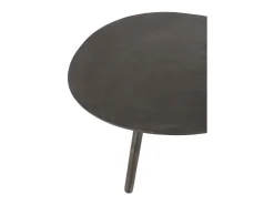 Mesa de centro abatible Gerti de aluminio negro L 90 cm