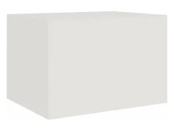 Mesa de centro acero blanco 67x50x44 cm