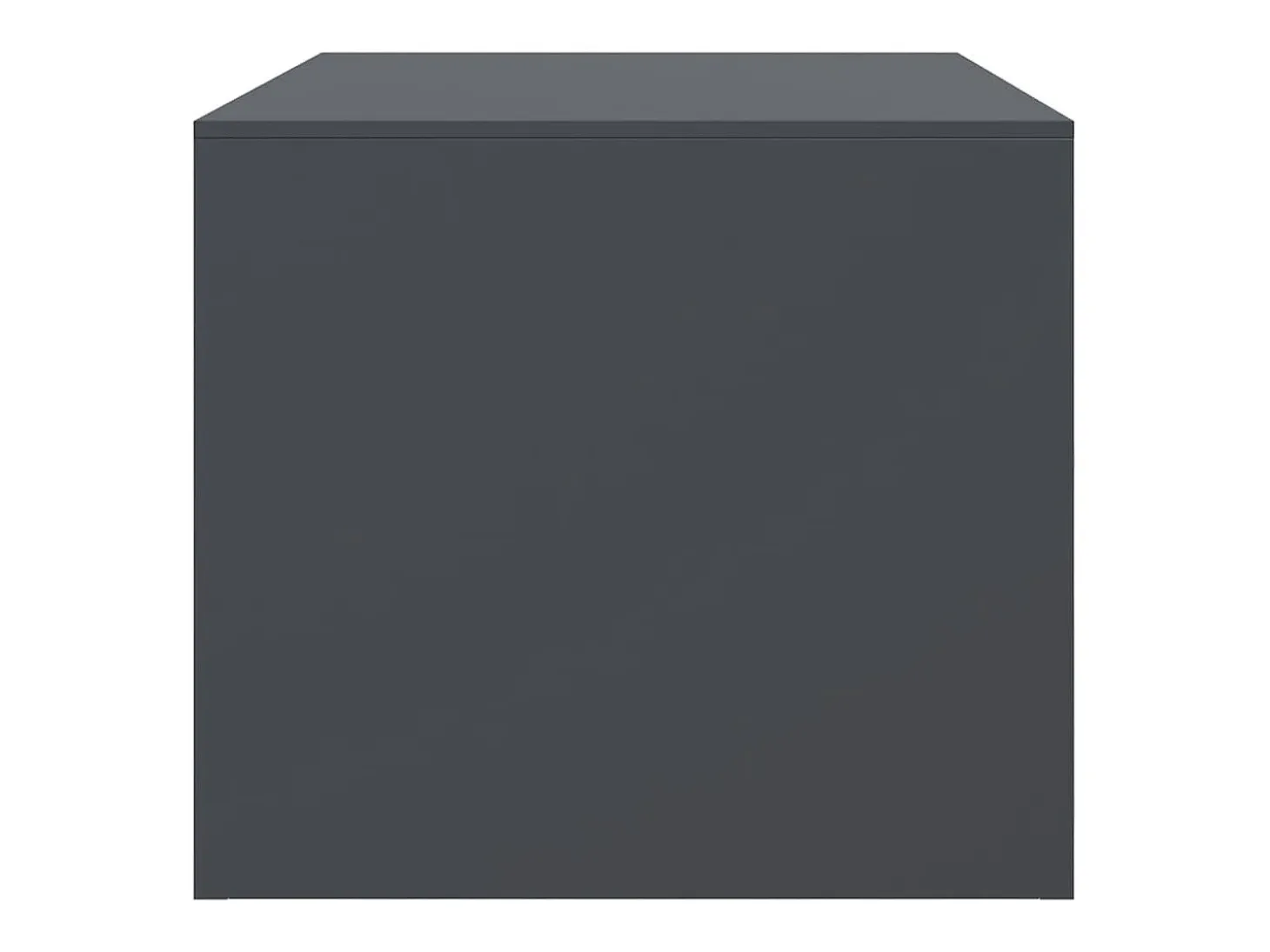 Mesa de centro acero gris antracita 67x50x44 cm