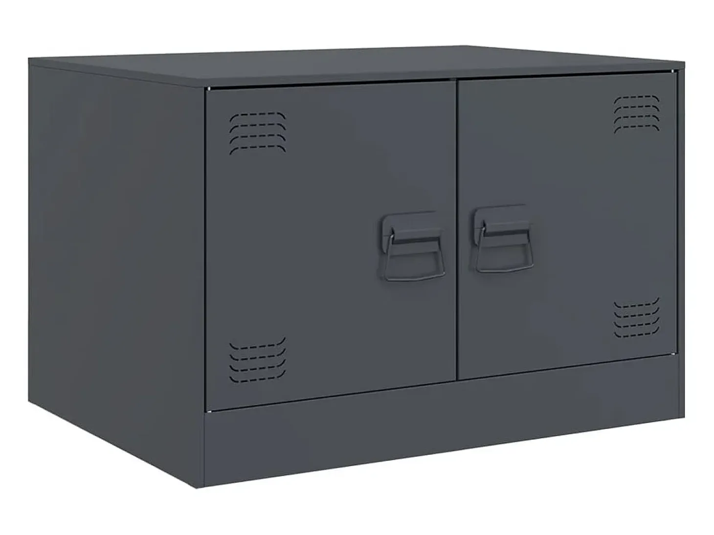 Mesa de centro acero gris antracita 67x50x44 cm