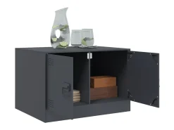 Mesa de centro acero gris antracita 67x50x44 cm