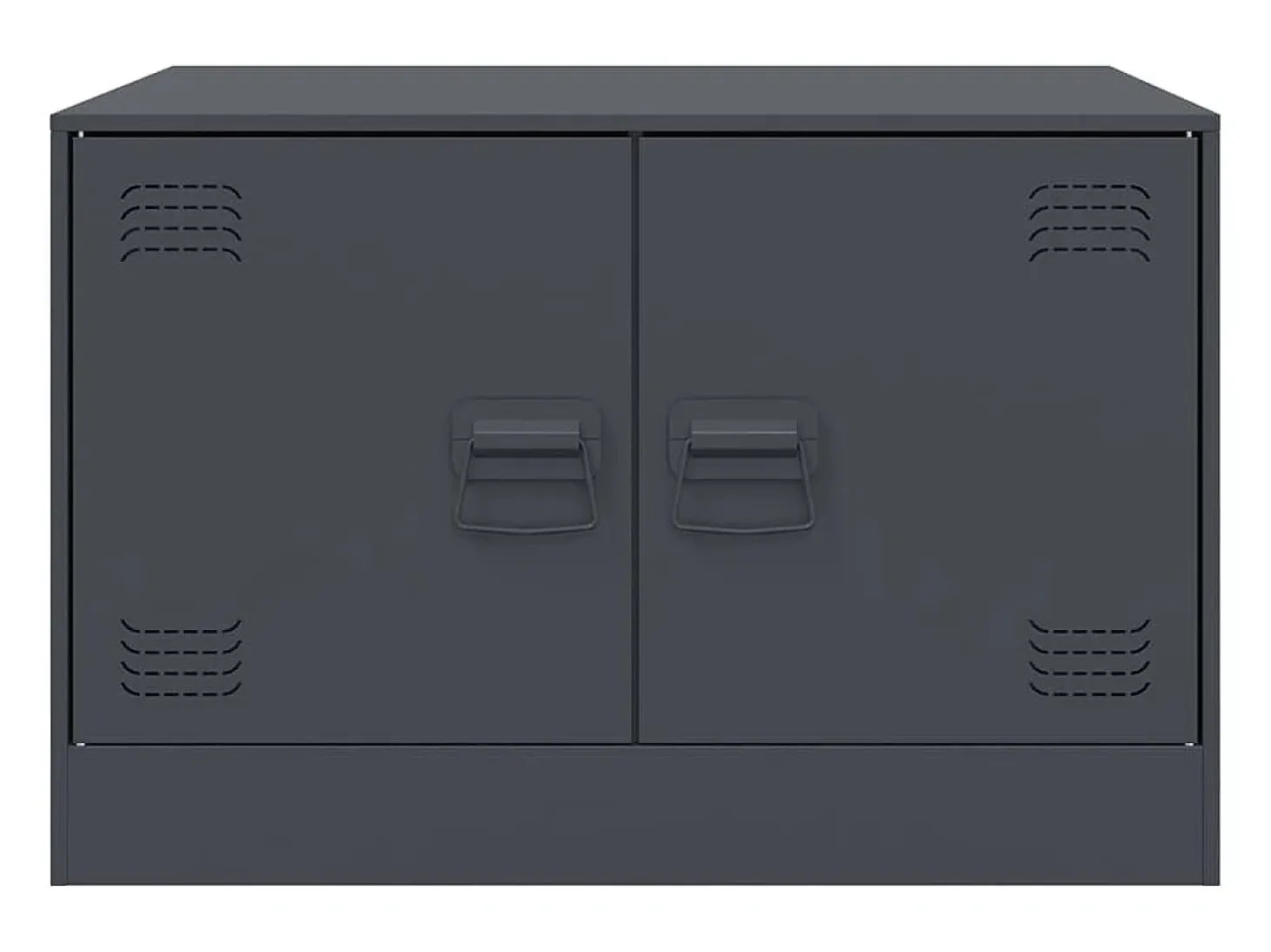 Mesa de centro acero gris antracita 67x50x44 cm