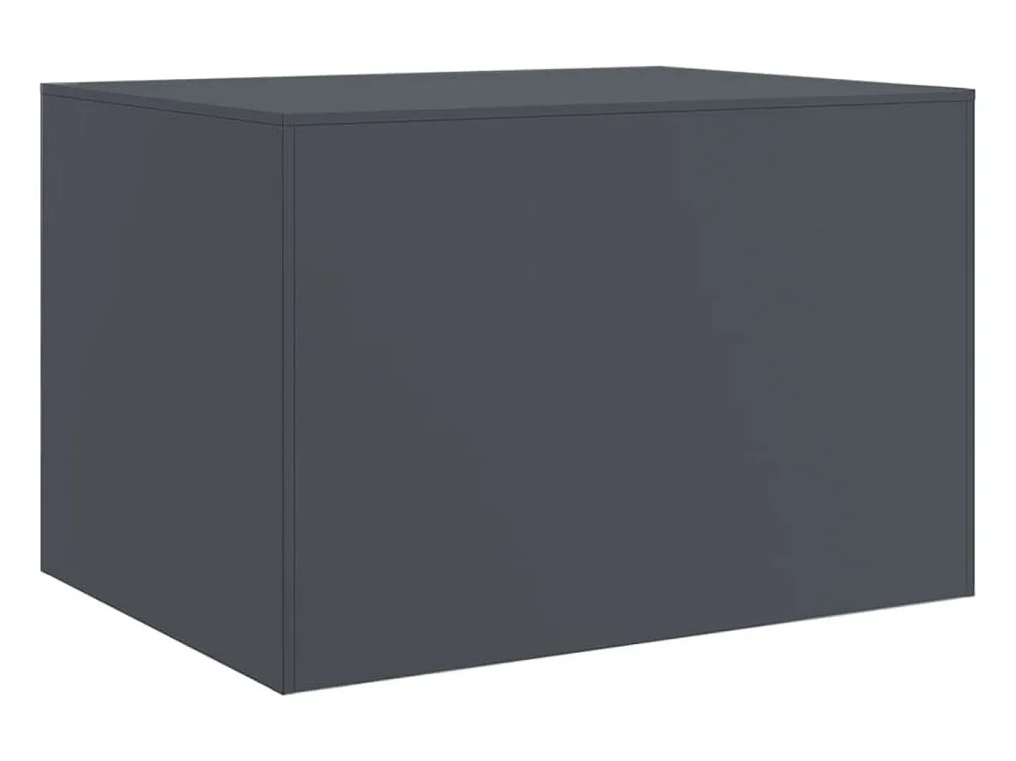 Mesa de centro acero gris antracita 67x50x44 cm