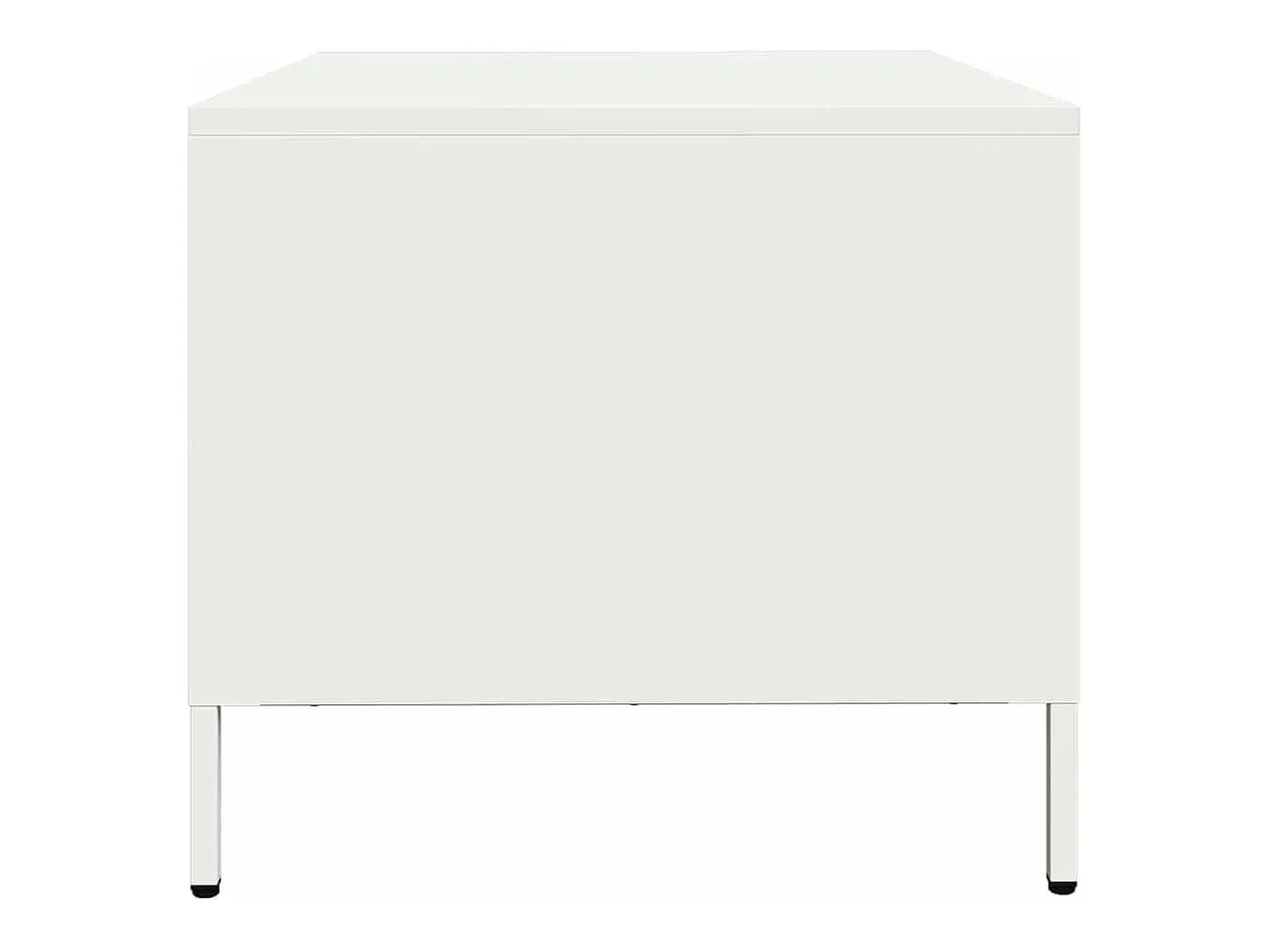 Mesa de centro acero laminado en frío blanco 68,5x50x43,5 cm