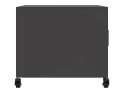 Mesa de centro acero laminado en frío negro 68x50x43,5 cm