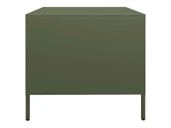 Mesa de centro acero laminado frío verde oliva 101,5x50x43,5 cm