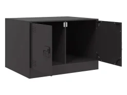 Mesa de centro acero negro 67x50x44 cm
